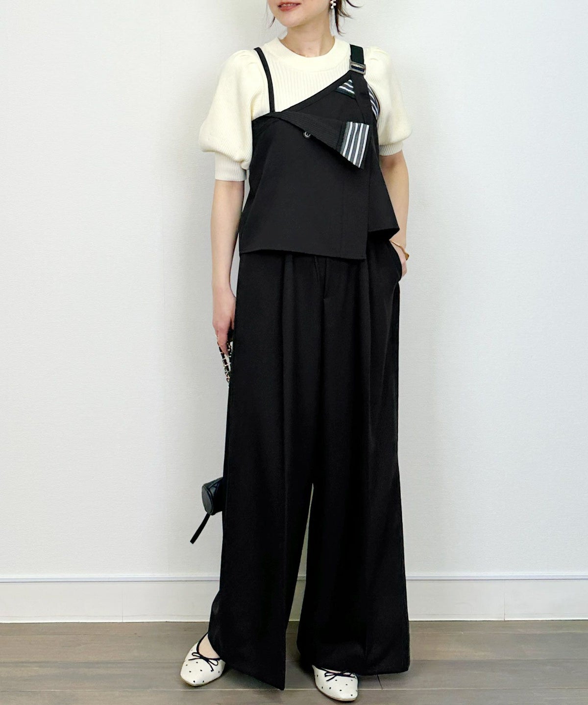 model：H164　着用サイズ：M　ブラック