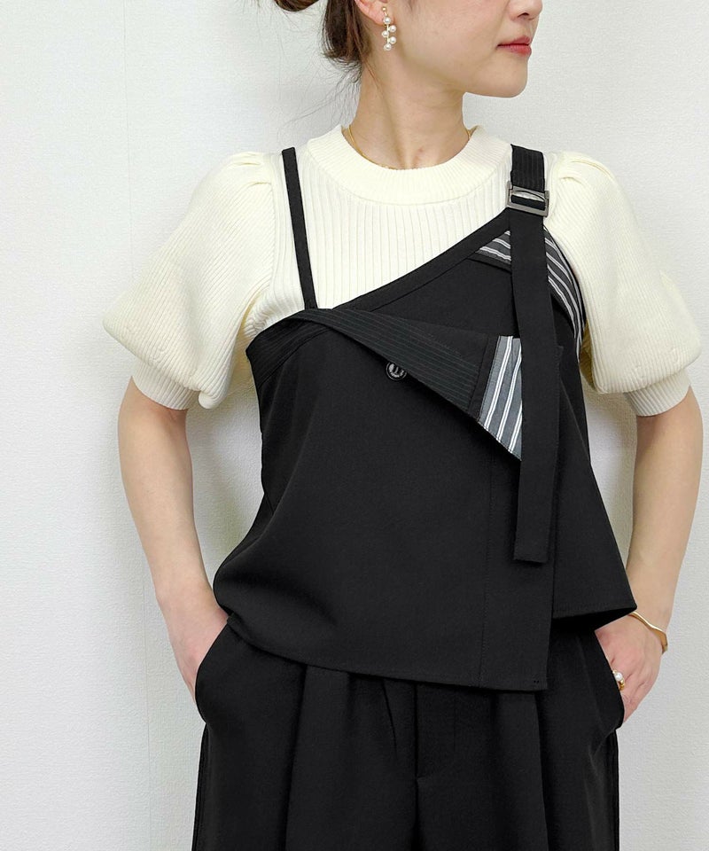 model：H164　着用サイズ：M　ブラック