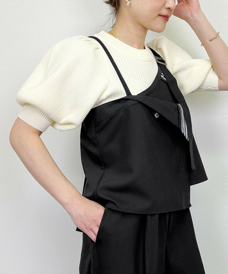 model：H164　着用サイズ：M　ブラック