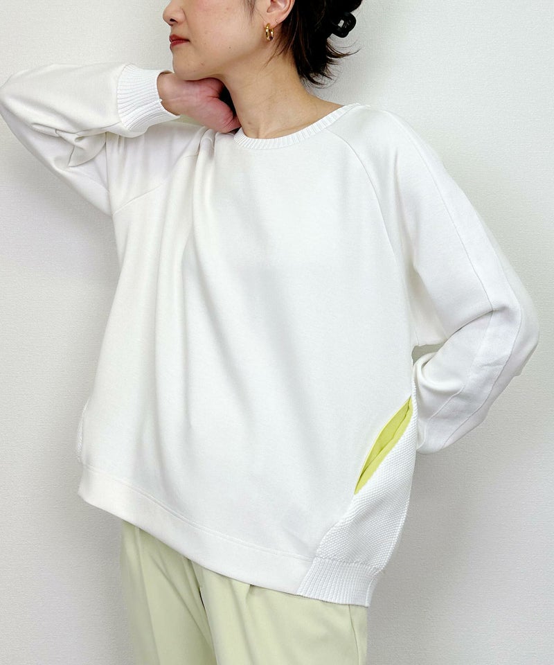 model：H164　着用サイズ：M　オフホワイト