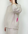 model：H164　着用サイズ：M　グレイッシュベージュ