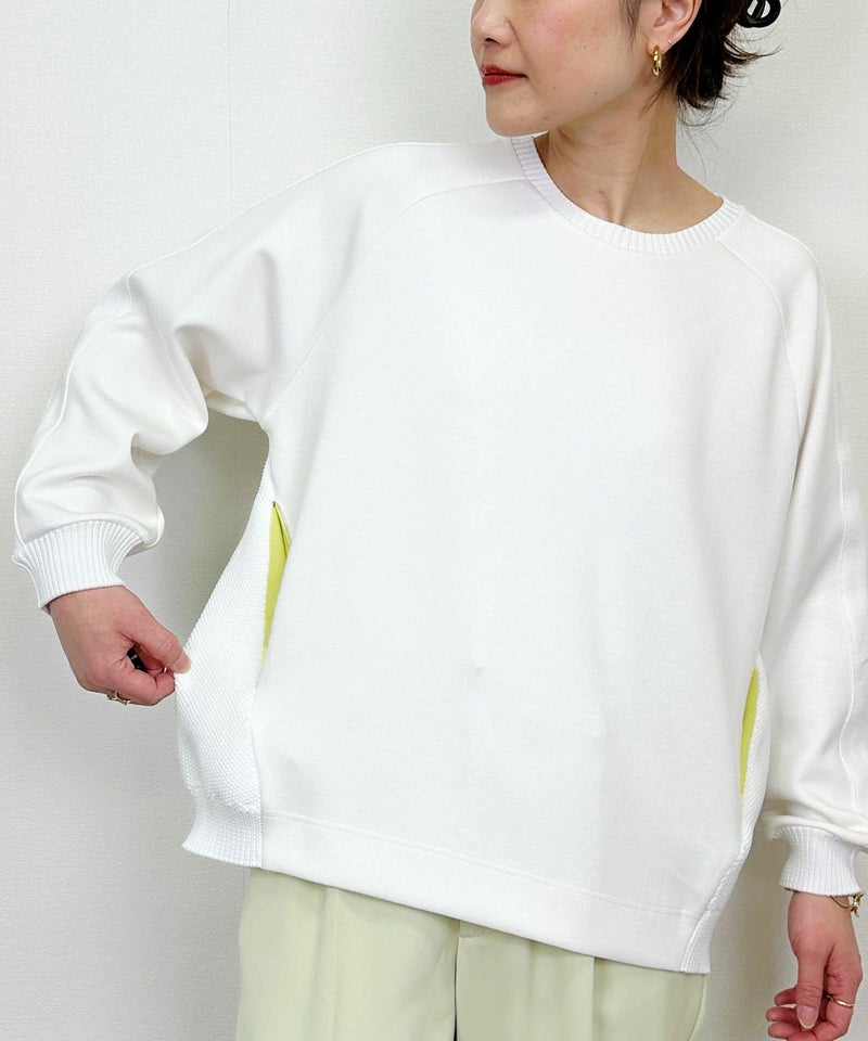 model：H164　着用サイズ：M　オフホワイト