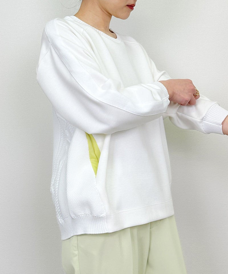 model：H164　着用サイズ：M　オフホワイト