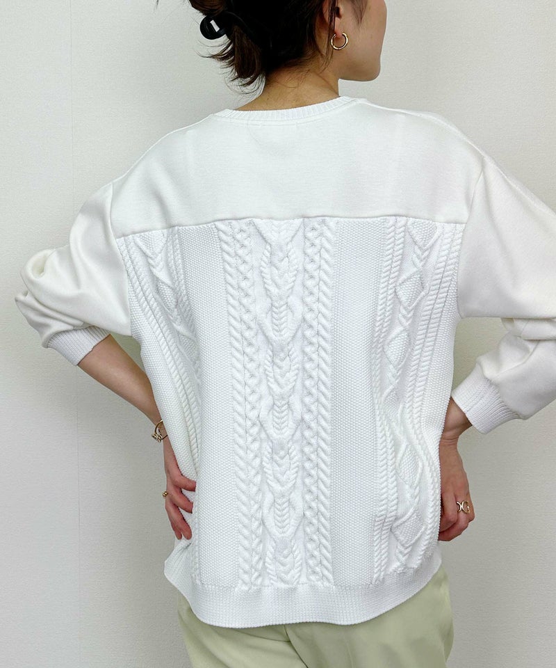 model：H164　着用サイズ：M　オフホワイト