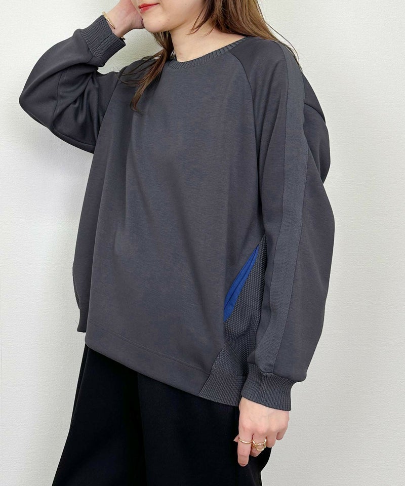 model：H164　着用サイズ：M　チャコールグレー