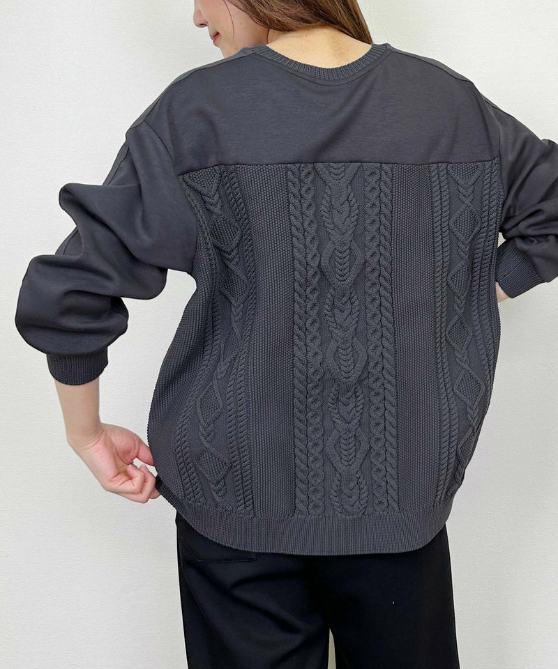 model：H164　着用サイズ：M　チャコールグレー