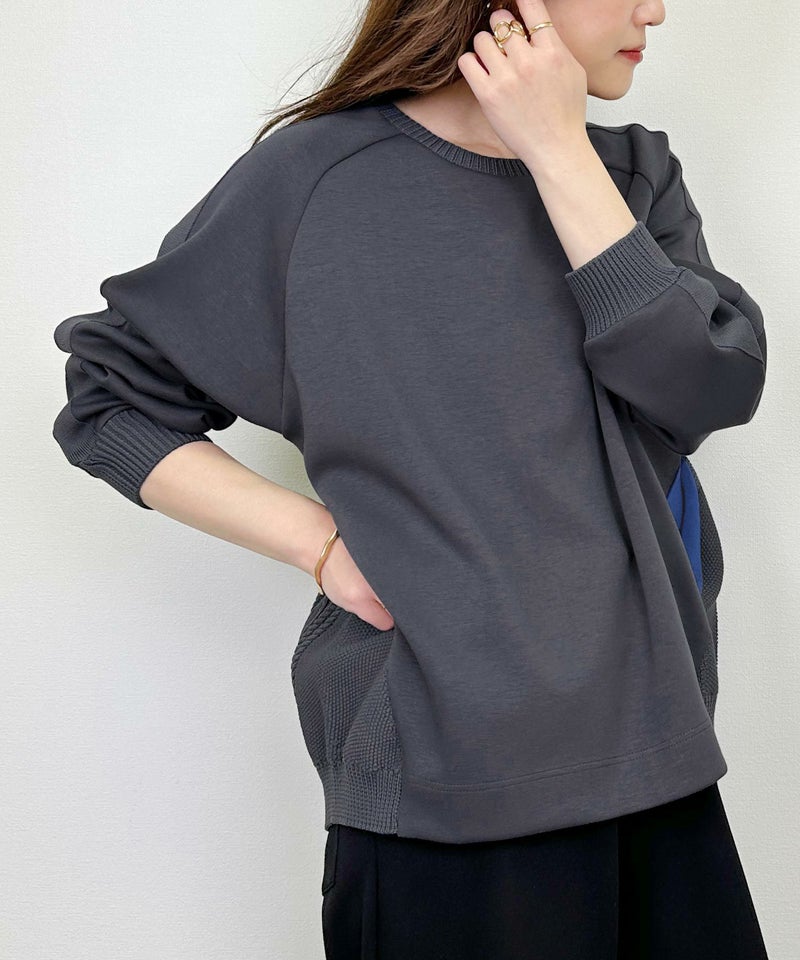 model：H164　着用サイズ：M　チャコールグレー