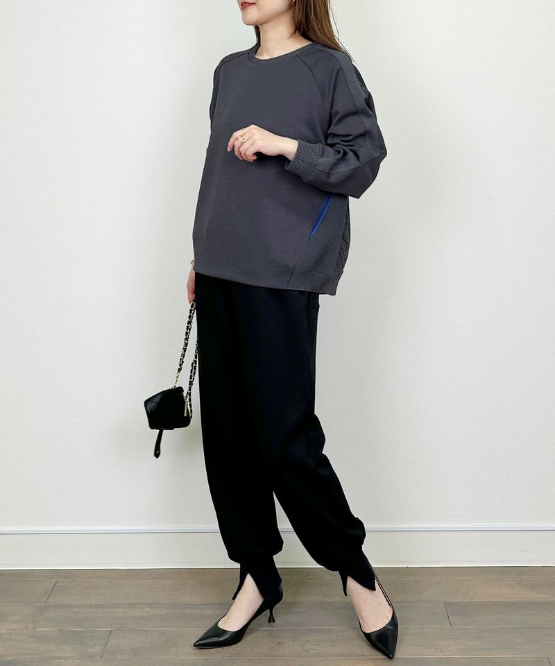 model：H164　着用サイズ：M　チャコールグレー