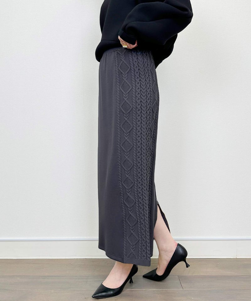 model：H164　着用サイズ：M　チャコールグレー