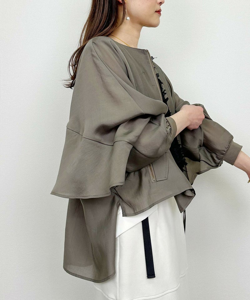 model：H164　着用サイズ：M　カーキ