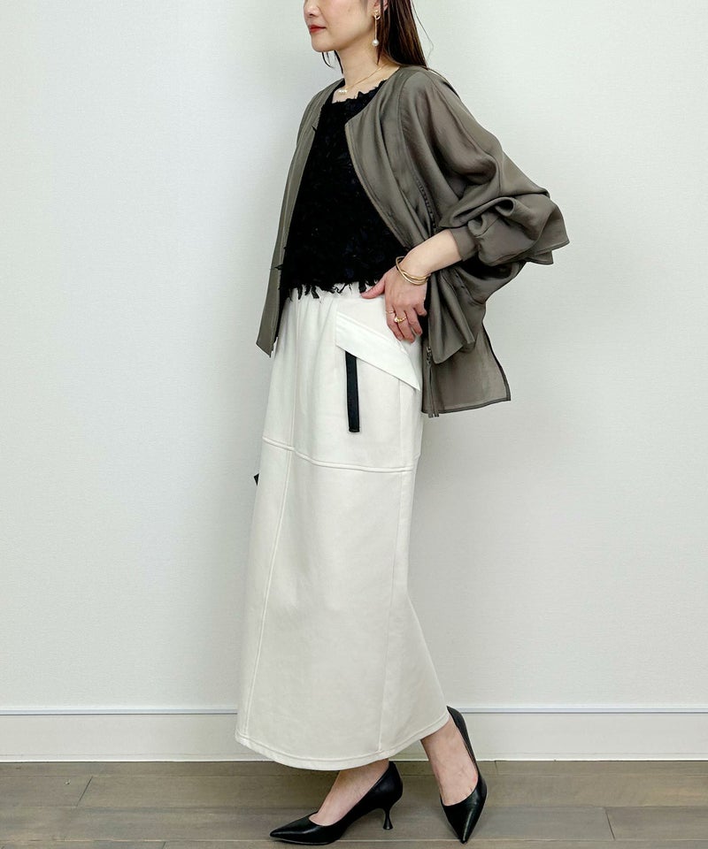 model：H164　着用サイズ：M　カーキ