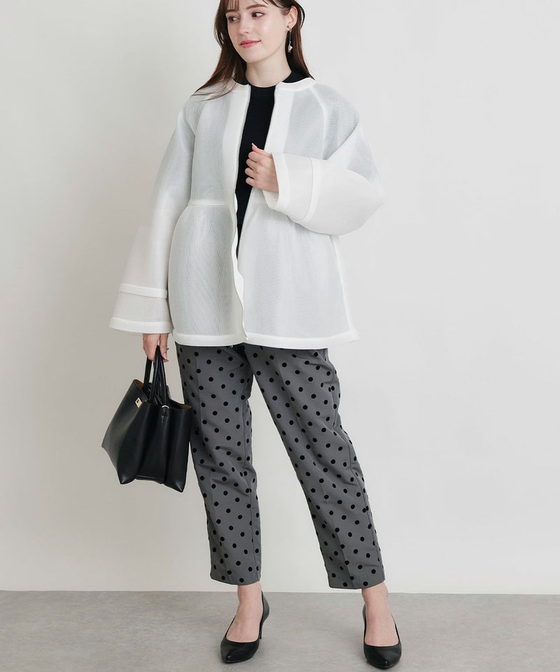 model：H160　着用サイズ：M　オフホワイト