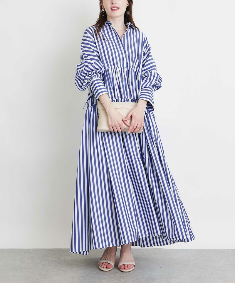 model：H160　着用サイズ：M　ブルー系