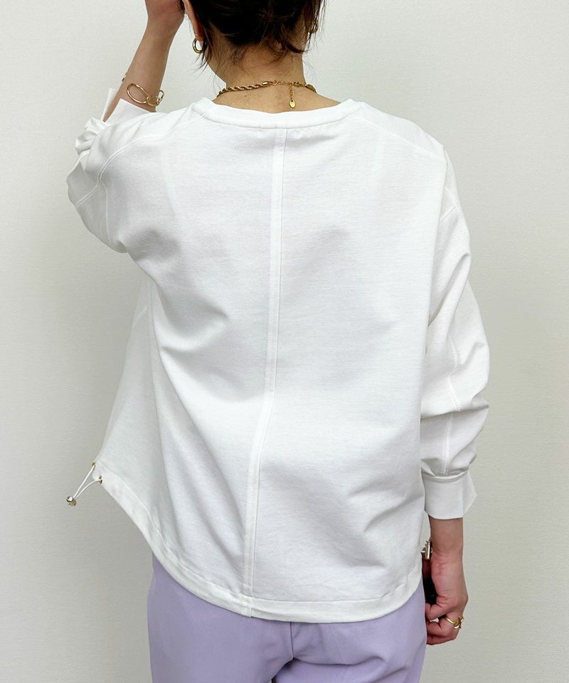 model：H164　着用サイズ：M　オフホワイト