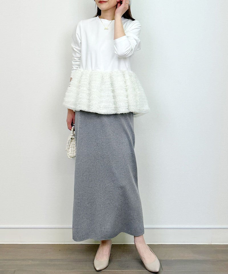 model：H164　着用サイズ：M　チャコールグレー