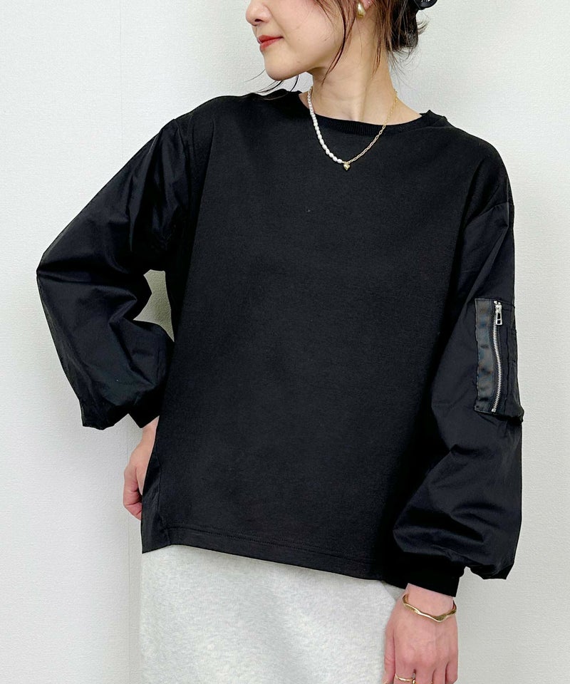 model：H164　着用サイズ：M　ブラック