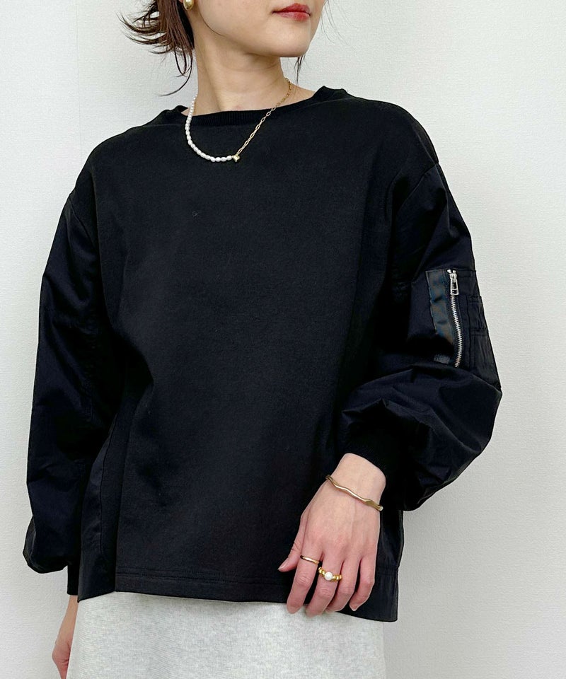 model：H164　着用サイズ：M　ブラック