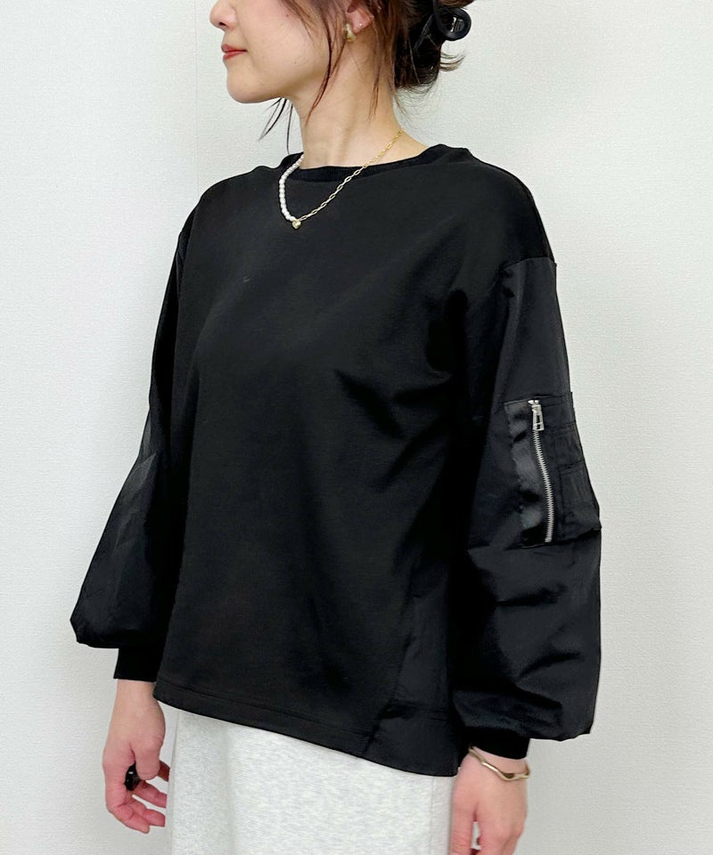 model：H164　着用サイズ：M　ブラック