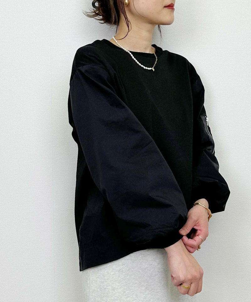 model：H164　着用サイズ：M　ブラック