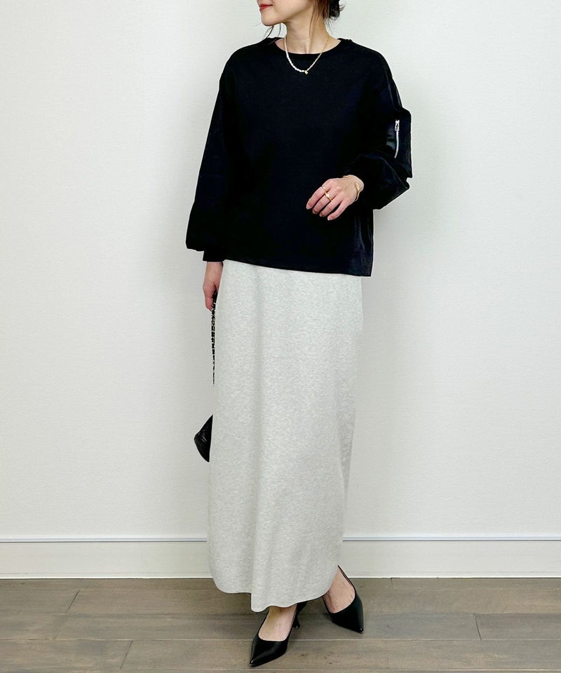 model：H164　着用サイズ：M　ブラック