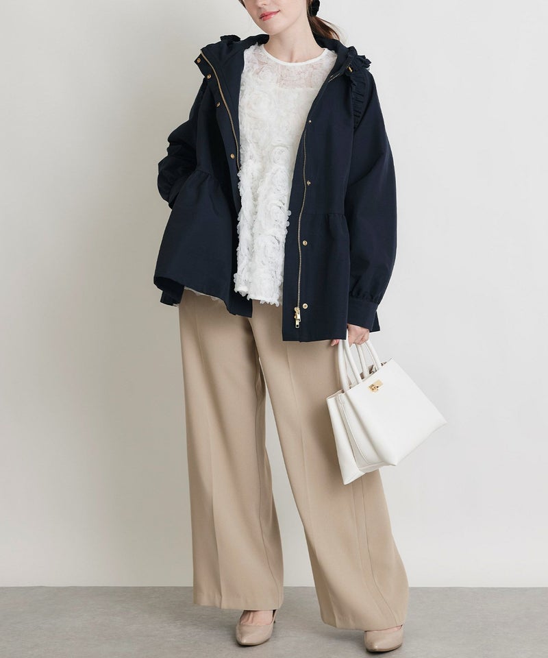 model：H160　着用サイズ：M　オフホワイト