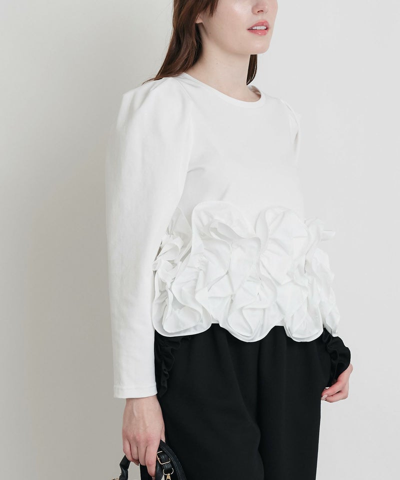 model：H160　着用サイズ：M　オフホワイト