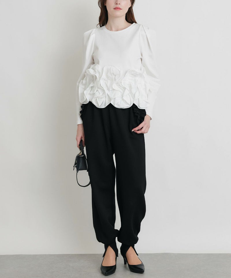 model：H160　着用サイズ：M　オフホワイト