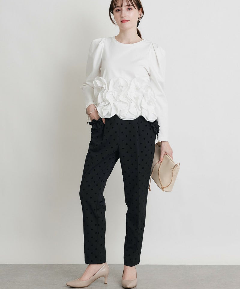 model：H160　着用サイズ：M　オフホワイト