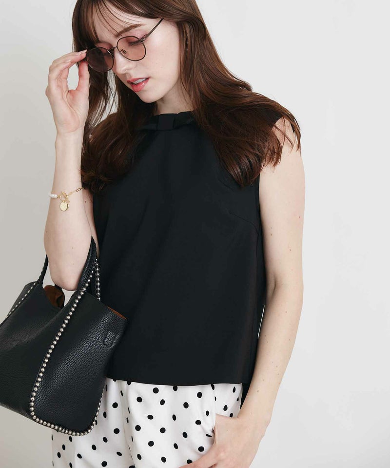 model：H160　着用サイズ：M　ブラック　小リボンのみ