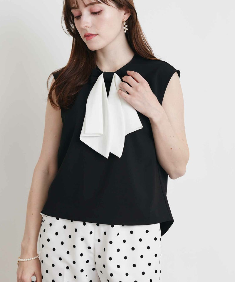 model：H160　着用サイズ：M　ブラック　ダブルリボン