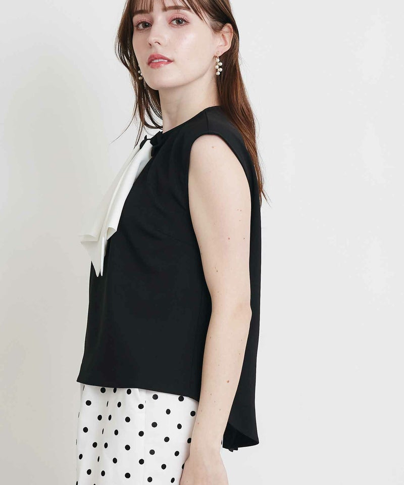 model：H160　着用サイズ：M　ブラック　ダブルリボン