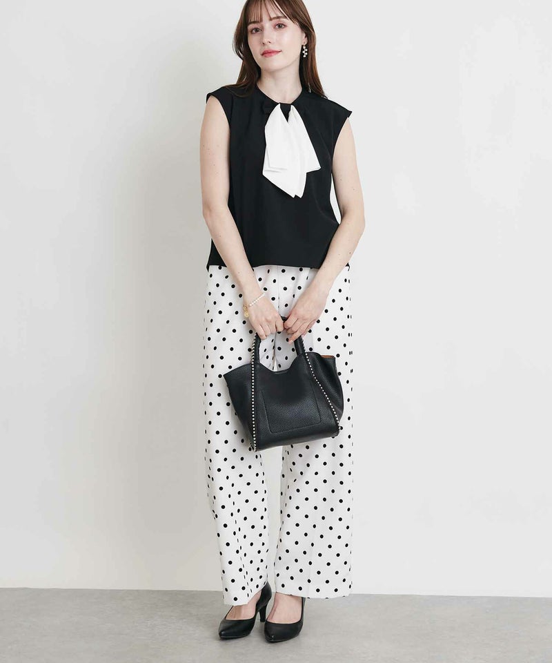 model：H160　着用サイズ：M　ブラック　ダブルリボン