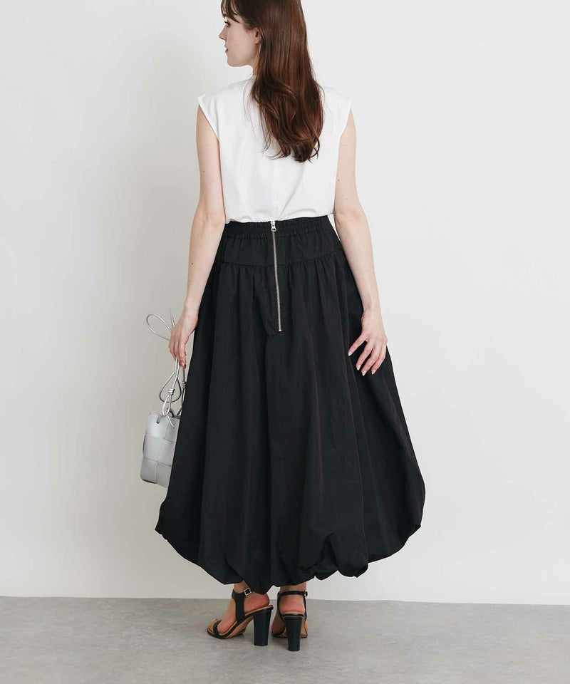 model：H160　着用サイズ：M　オフホワイト　ダブルリボン