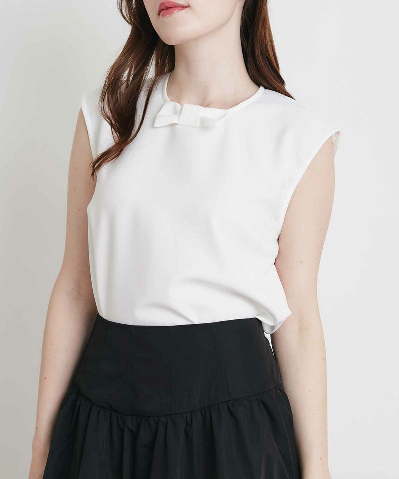 model：H160　着用サイズ：M　オフホワイト　小リボンのみ