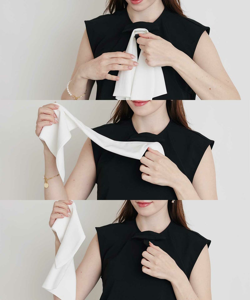 ホックで簡単に着脱可能