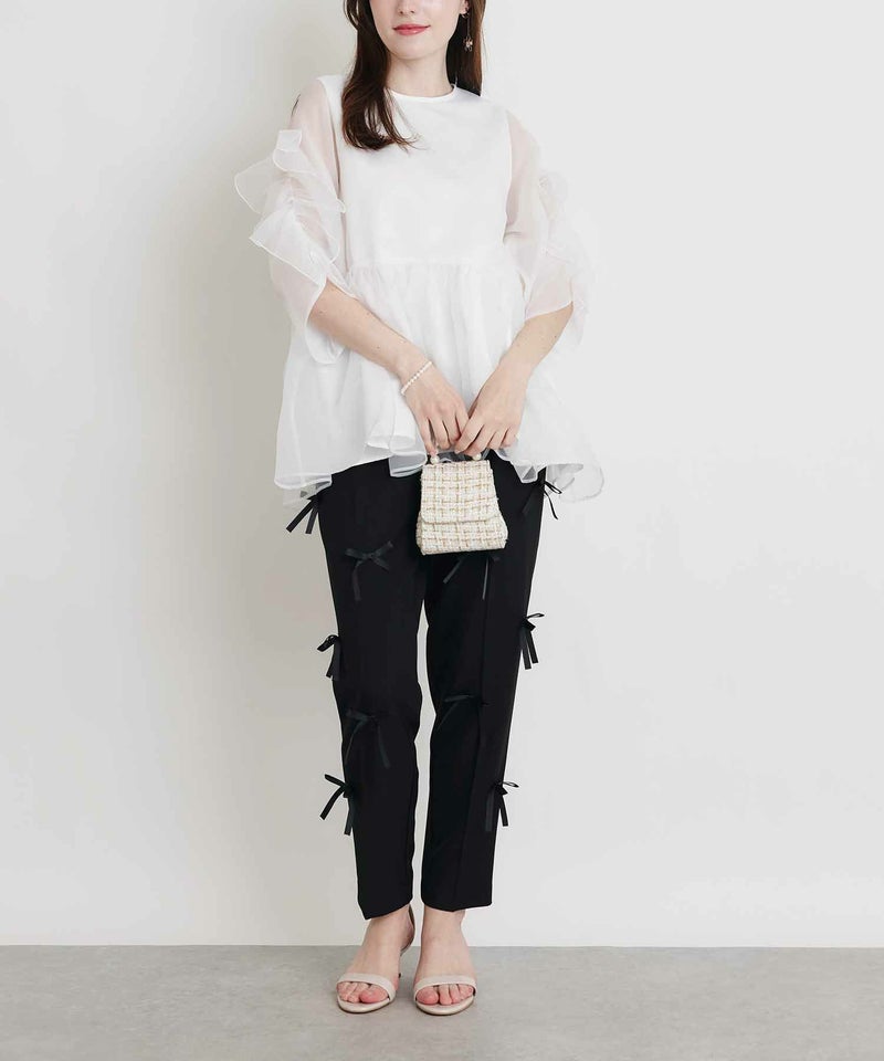 model：H160　着用サイズ：M　オフホワイト