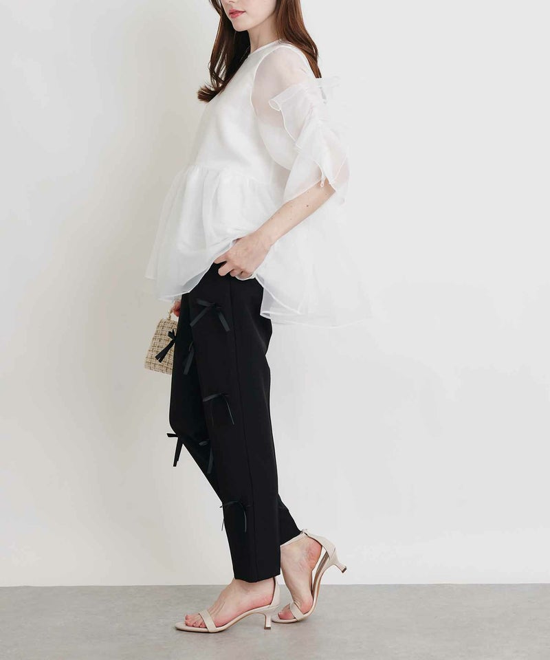 model：H160　着用サイズ：M　オフホワイト