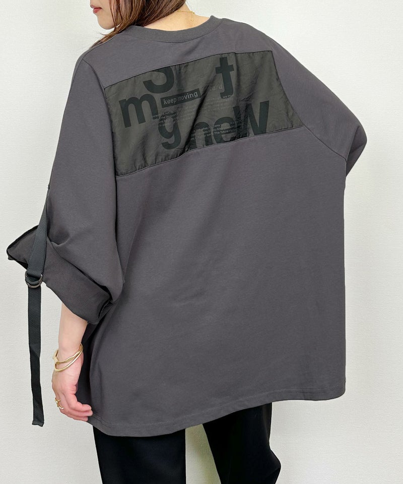 model：H164　着用サイズ：M　チャコールグレー