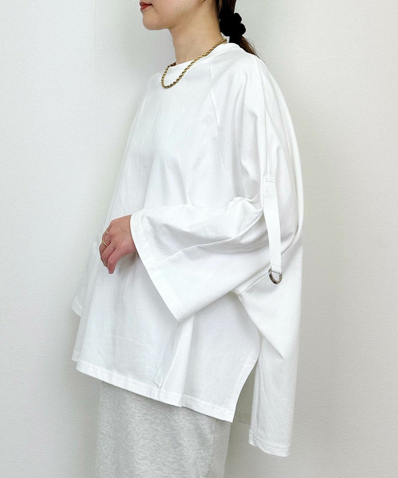 model：H164　着用サイズ：M　オフホワイト