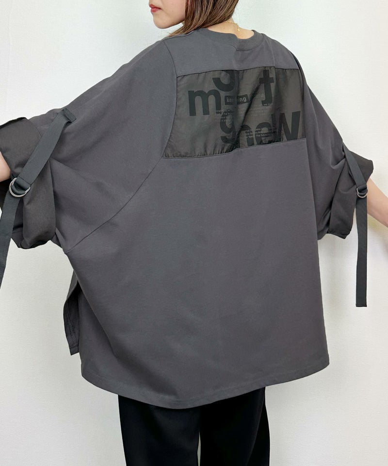 model：H164　着用サイズ：M　チャコールグレー