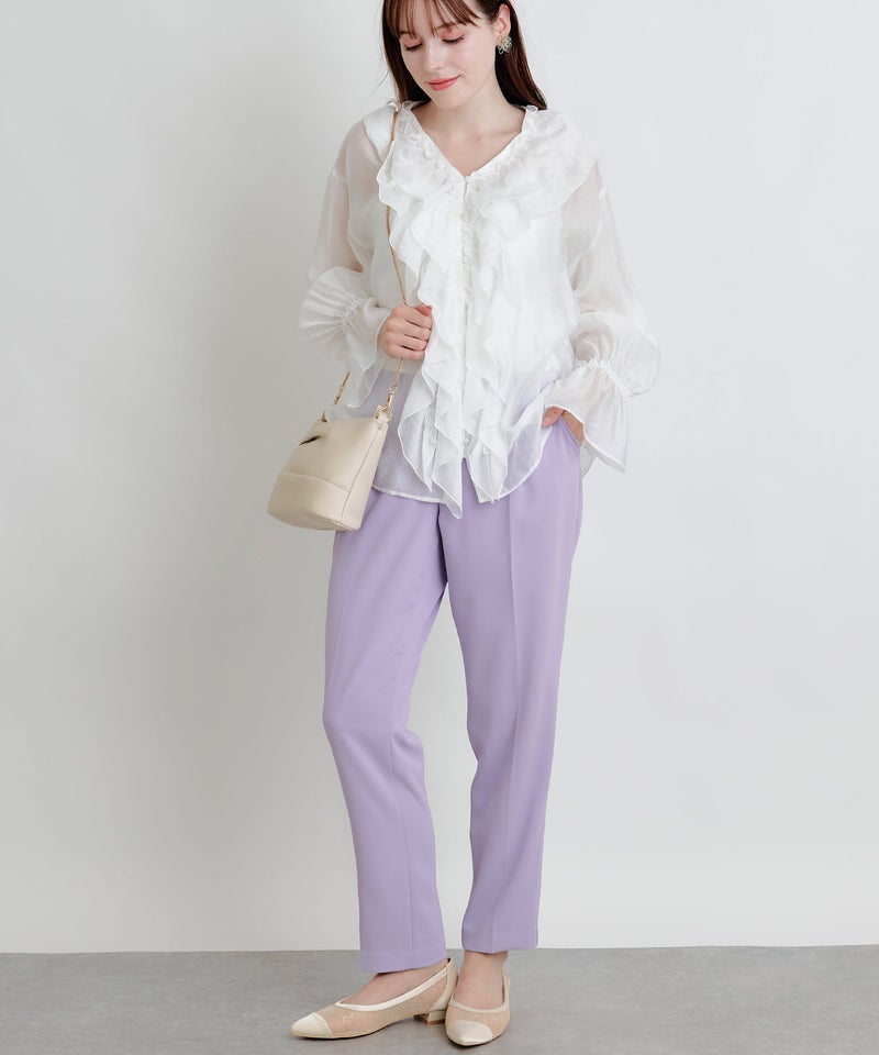 model：H160　着用サイズ：M　オフホワイト