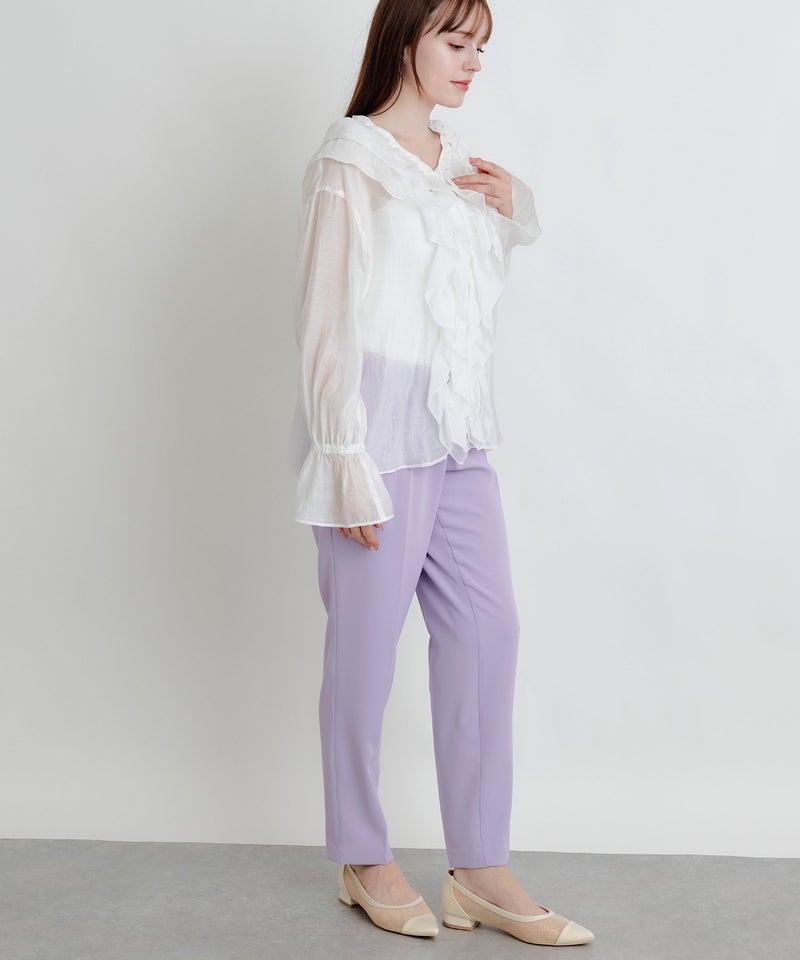 model：H160　着用サイズ：M　オフホワイト