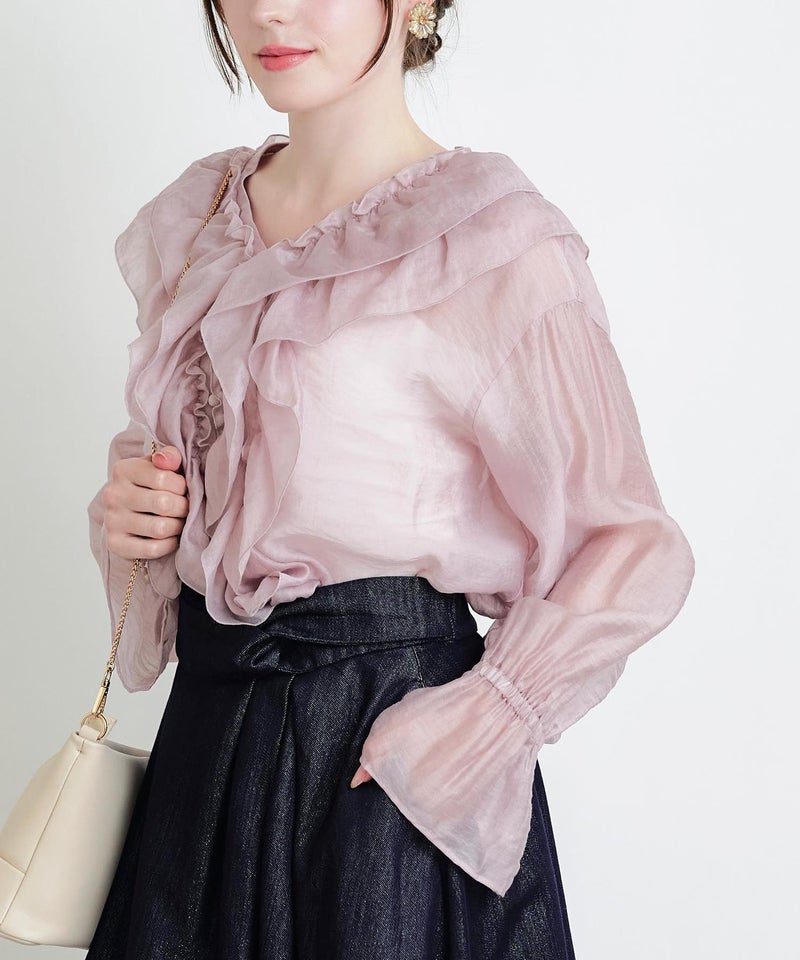 model：H160　着用サイズ：M　ピンク