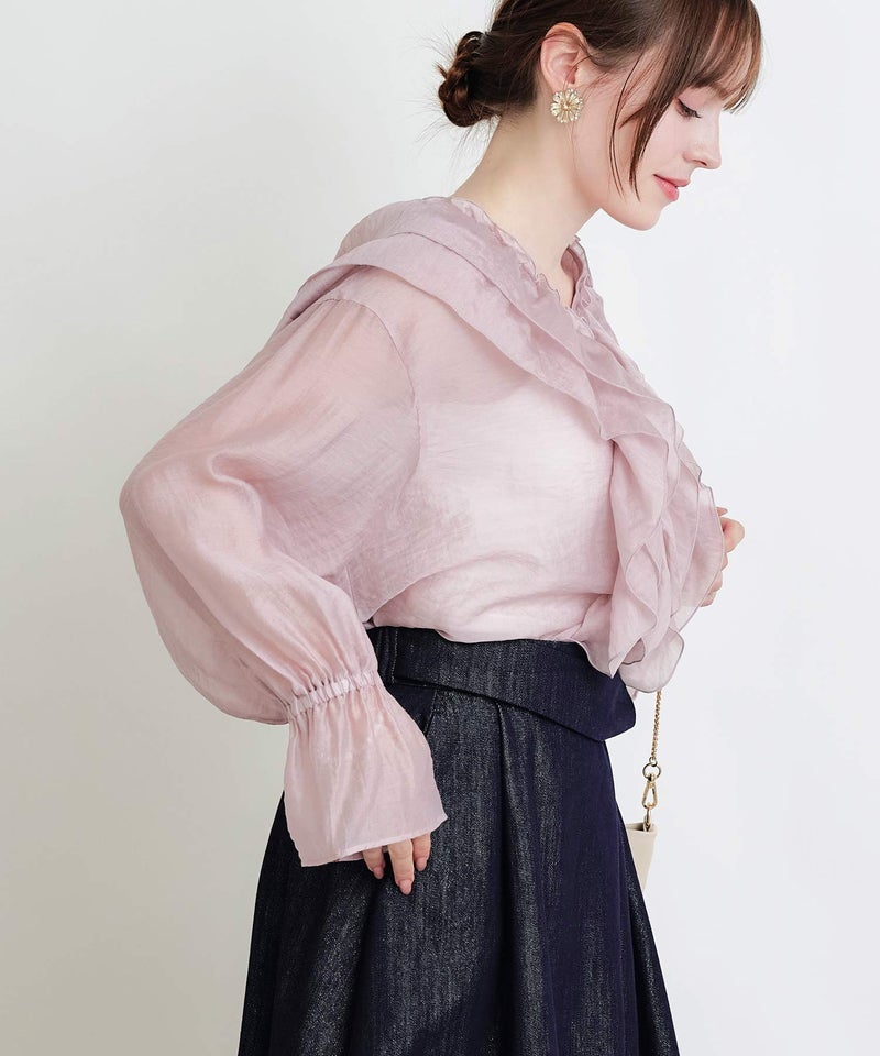 model：H160　着用サイズ：M　ピンク