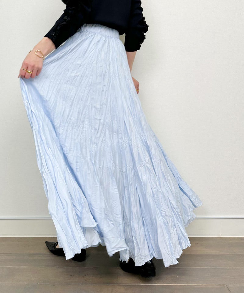 model：H164　着用サイズ：M　サックスブルー