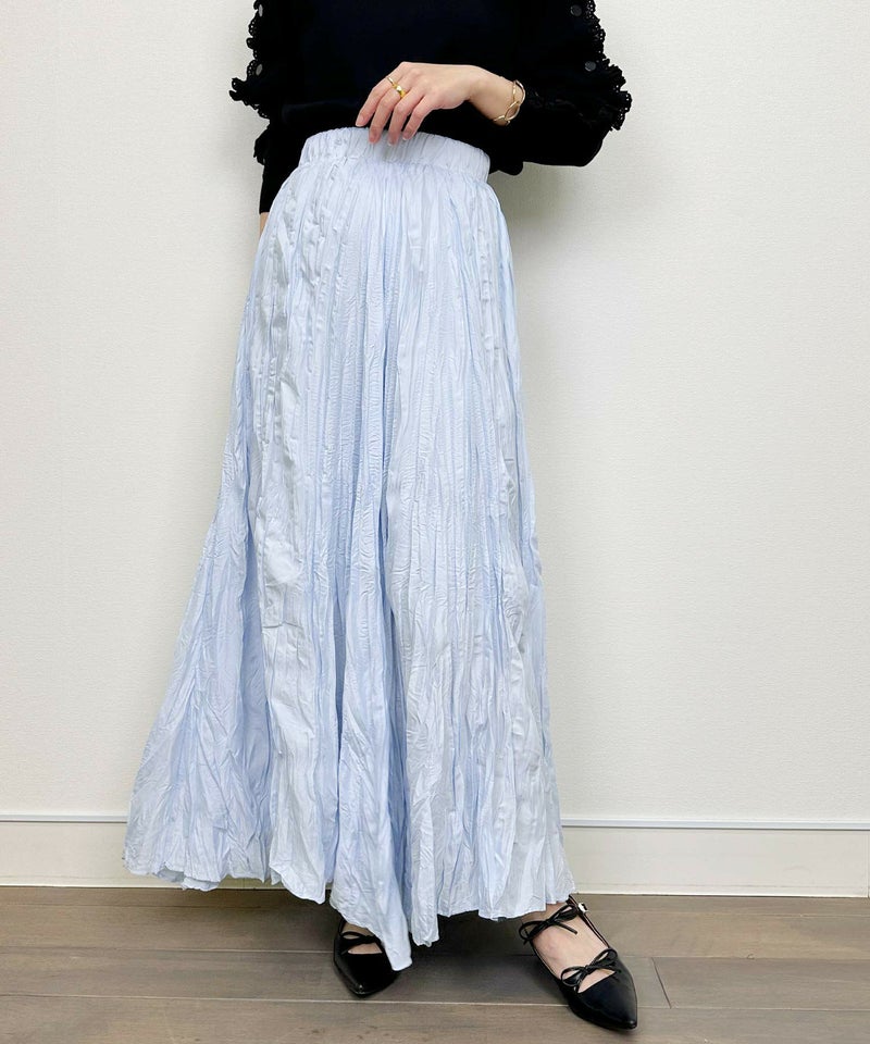 model：H164　着用サイズ：M　サックスブルー