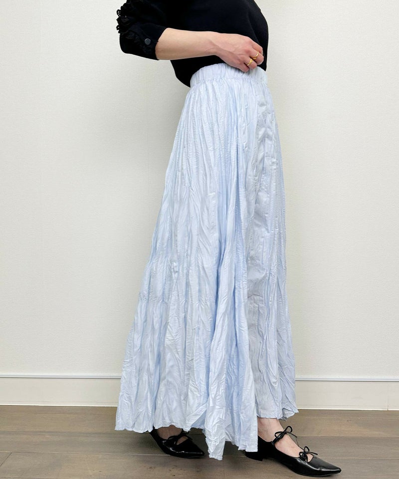 model：H164　着用サイズ：M　サックスブルー