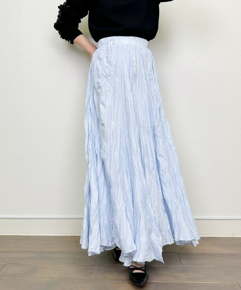 model：H164　着用サイズ：M　サックスブルー