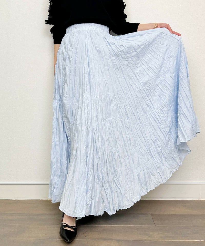 model：H164　着用サイズ：M　サックスブルー