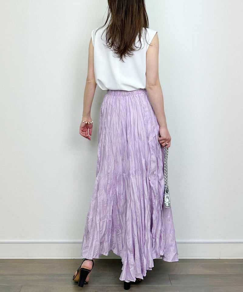 model：H164　着用サイズ：M　ラベンダー